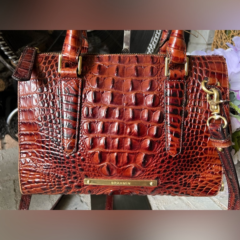 Brahmin Anywhere Convertible Handbag - Pecan Melbourne - Picture 3 of 12